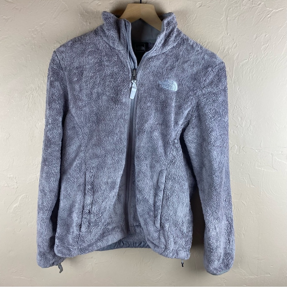 North Face Gray Fleece zip-up Jacket Women’s Medium